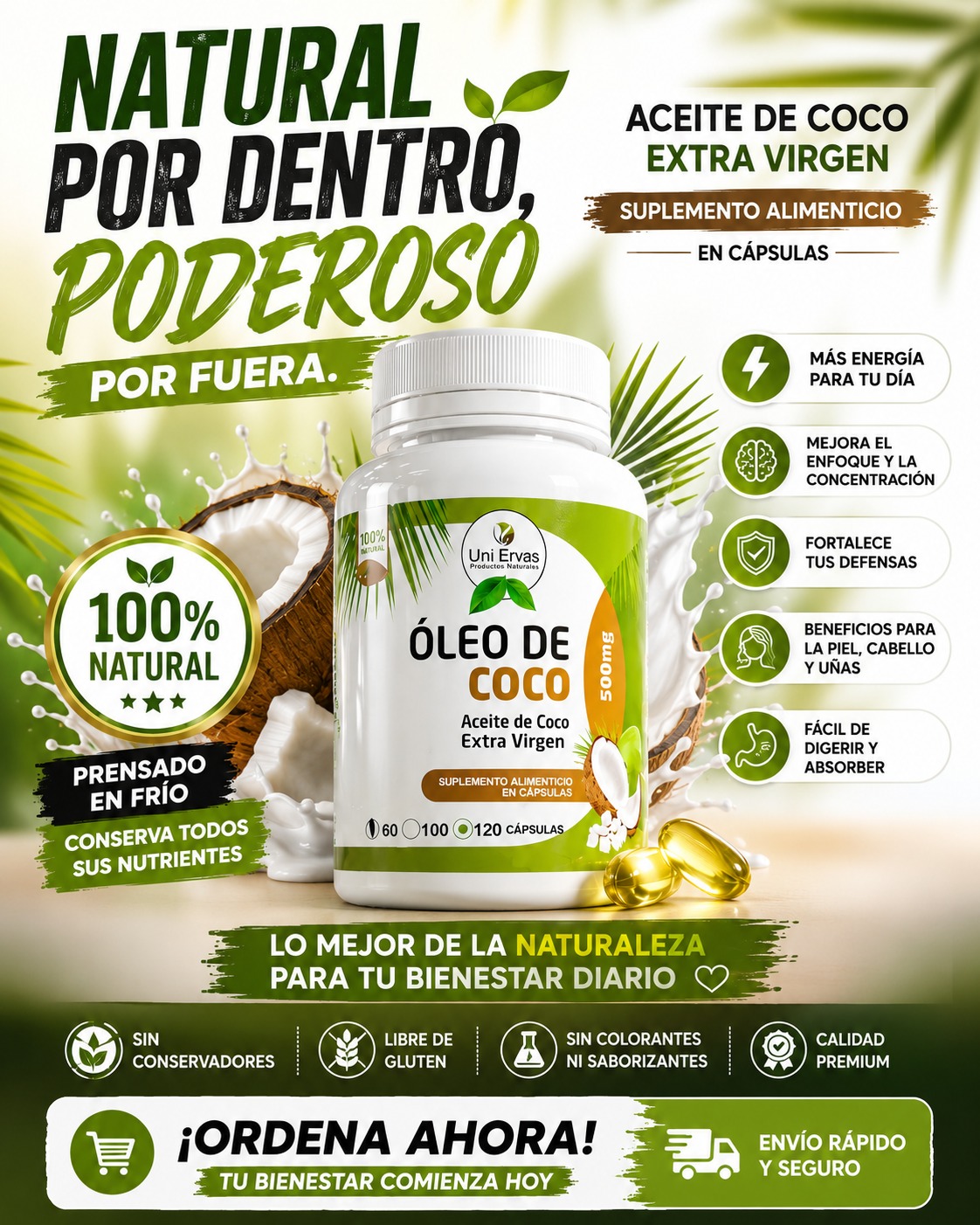 * ACEITE DE COCO EXTRA VIRGEN