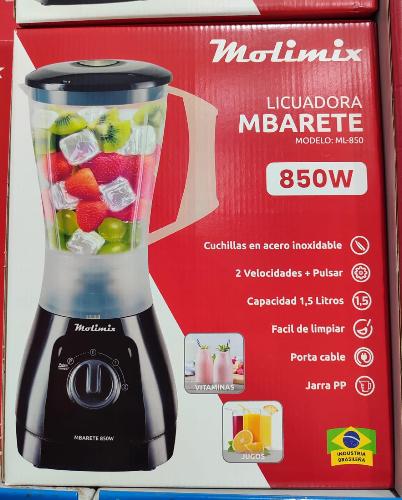 Licuadora Molimix Mbarete ML-850.